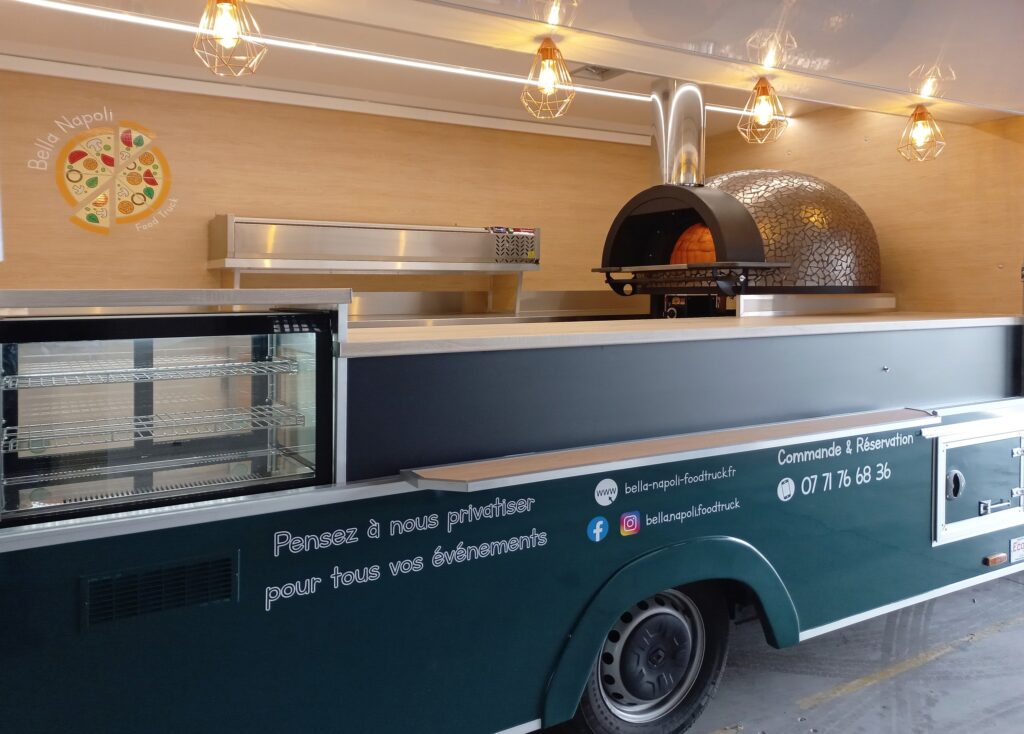 Camion Nissan Pizza équipé Four, éclairage LED France